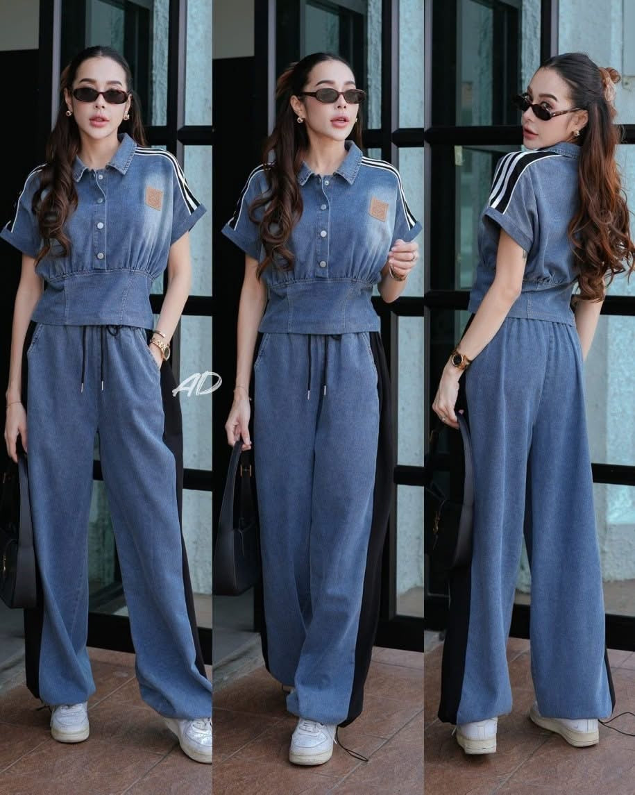 Premium Urban Denim Set | Stylish Casual Wear for Women